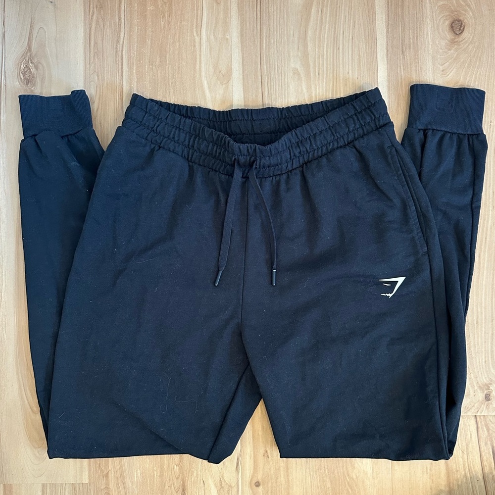 Gymshark Black Logo Joggers Sweatpants